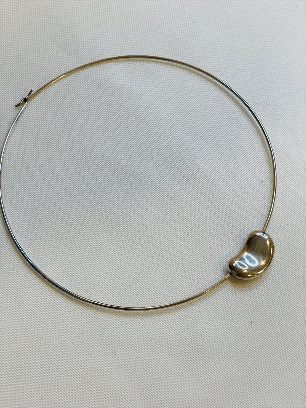 Tiffany & Co Sterling Silver Paloma Picasso Bean Necklace Choker